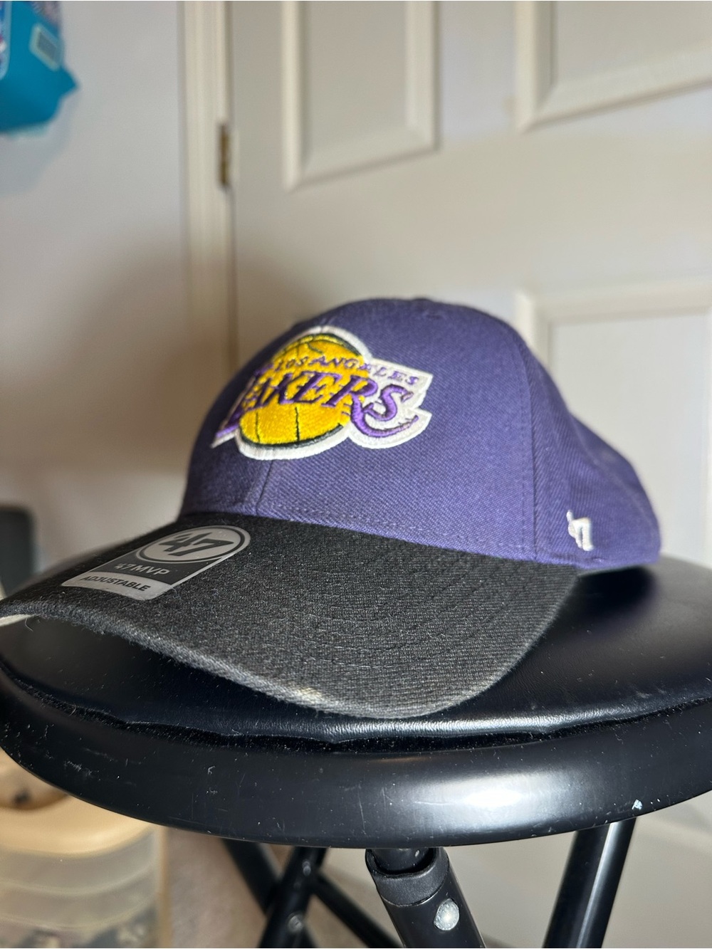47 Los Angeles Lakers Youth Purple and Black Hat